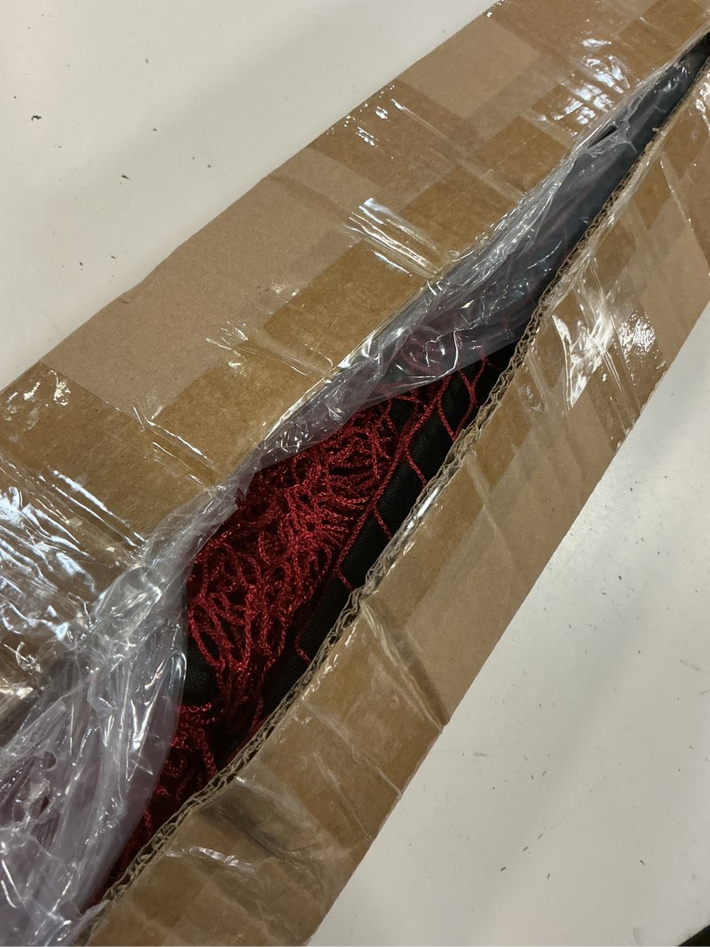 Condition photo showing Good Condition for driveway net for kids safety - lutico 30 ft wide 38 inch tall driveway gate to stop basketballs rolling to street - no retractable driveway guard fence outdoor to keep yard playtime safety (oxblood) oxblood 30ft
