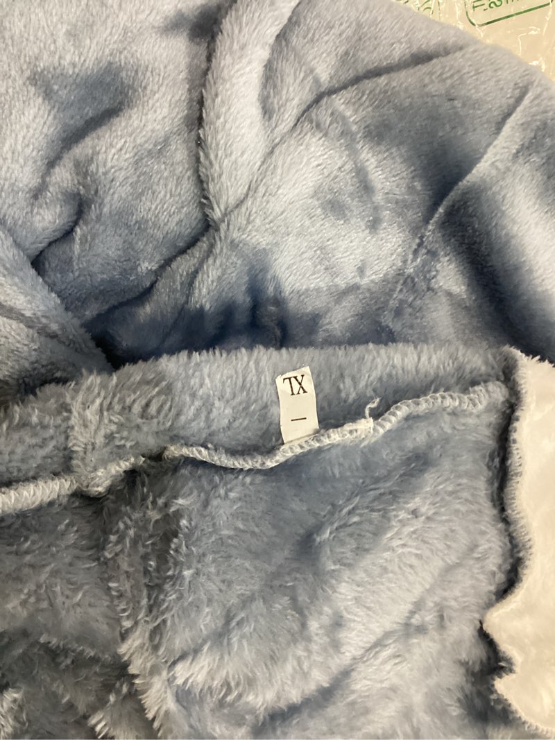 Condition photo showing Good Condition for shark blanket adult & kid, shark onesie kid, shark costume kids, shark blanket hoodie onesie s: for 50-53 inch height