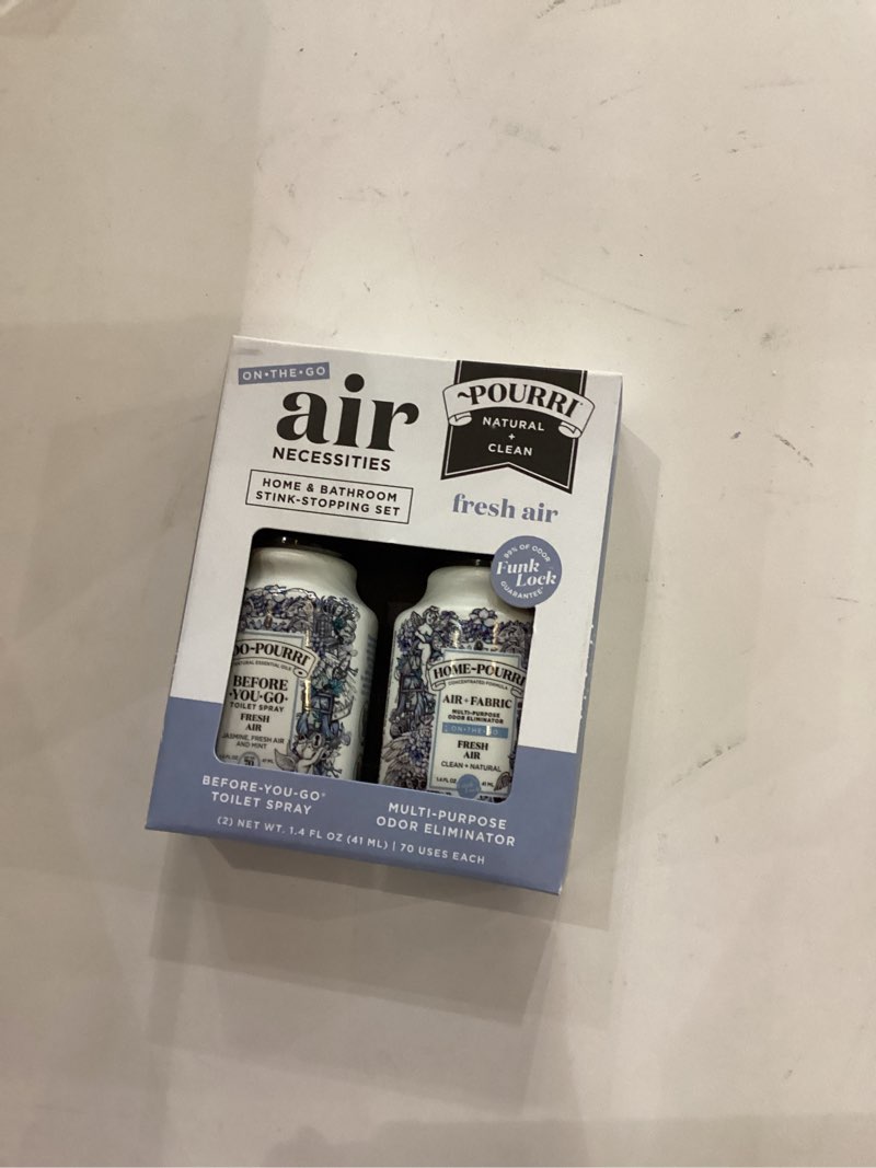 ~Pourri Air Necessities Home & Bathroom Stink-Stopping Set in the Fresh Air scent