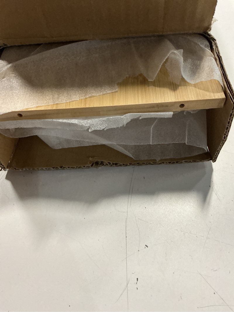 Condition photo showing Good Condition for monitor stand riser desk organizer-bamboo 2 tier laptop stand with drawers, adjustable desktop storage organizer for computer, printer.