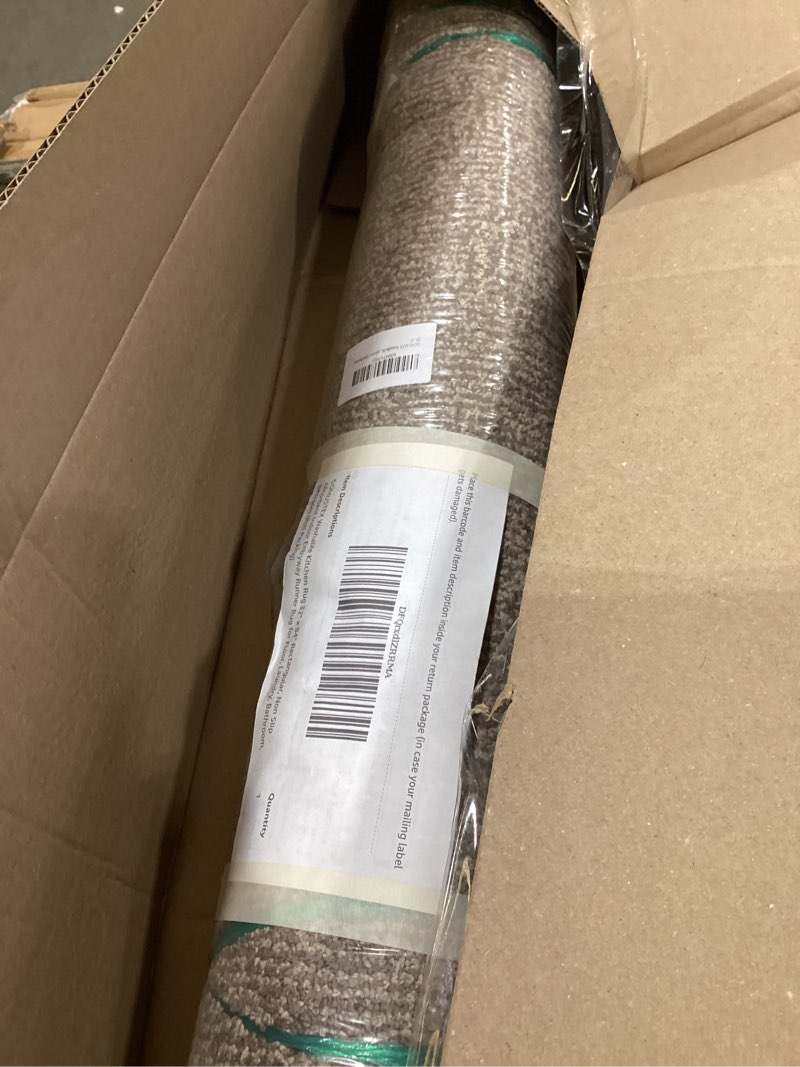 Condition photo showing Good Condition for runner rug 32" x 84", for hallway, kitchen, floor, (roll packing) | non slip, machine washable, absorbent, quick drying, for entryway, bedroom, bathroom, door beige 32" x 84" (runner)