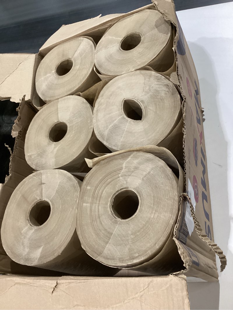 Condition photo showing As Is for Maximus X1112 Heavyweight 10" Recycled Paper Towels with Superior Absorbency, Natural Commercial Paper Towels Rolls Suitable for Office, Restaurant, and Healthcare Facilities, 6 Rolls Per Case