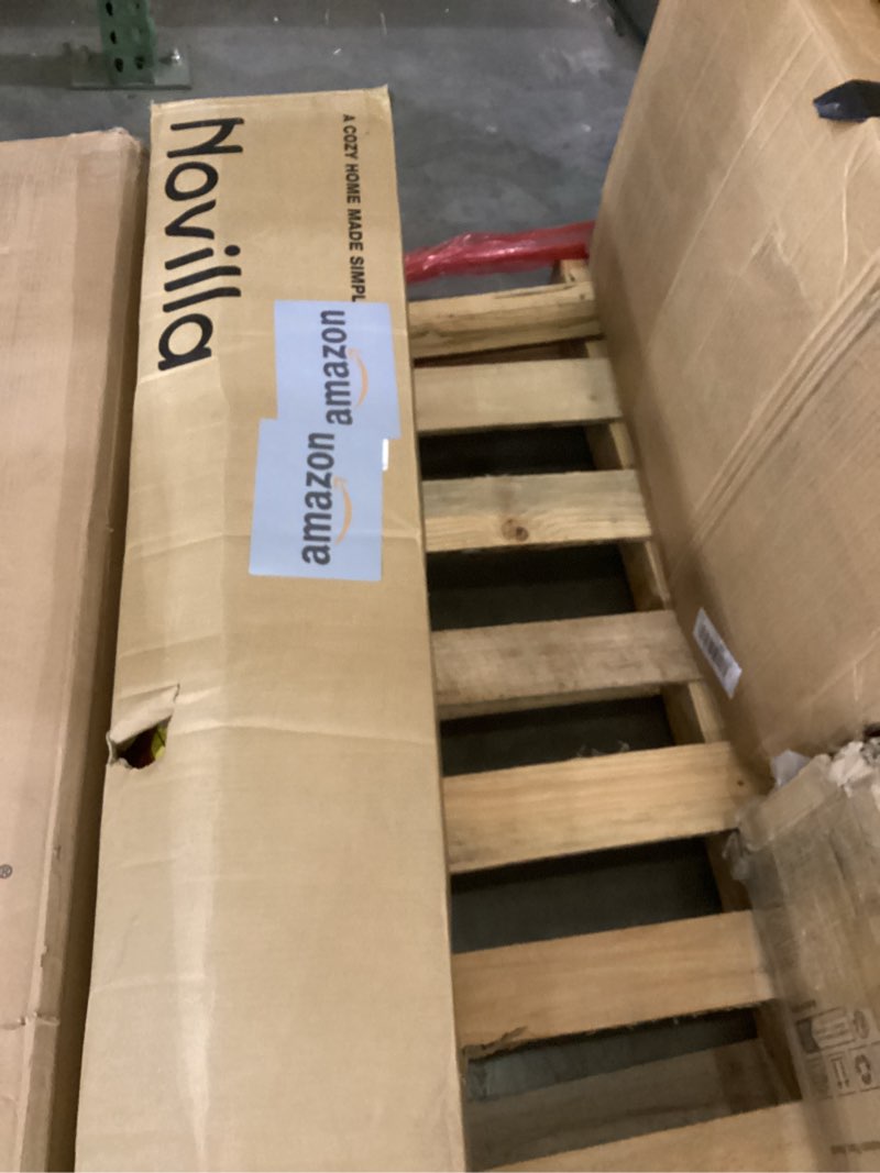 Condition photo showing As Is for Novilla 12 Inch Queen Mattress,Queen Size Hybrid Mattress with Cooling Gel Memory Foam, Pocketed Coils & Cool-Touch Nylon Cover for Motion Isolation & Edge Support CertiPUR-US Certified Queen (U.S. Standard) 12 Inch