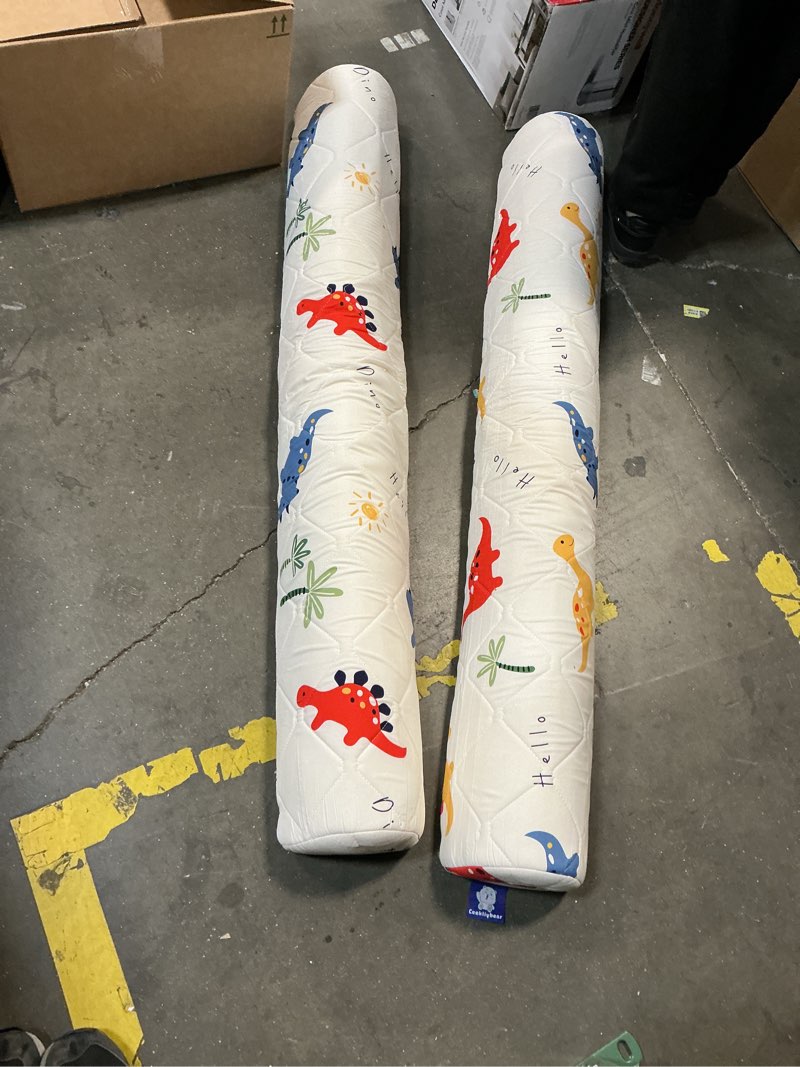 Pack Premium Foam Bed Bumpers for Toddler, Non-Slip Bed Rails for Toddlers for Twin, Queen, King Beds, Machine Washable Bumpers Cover for Easy Care（Size: 52" x 7" x 5"