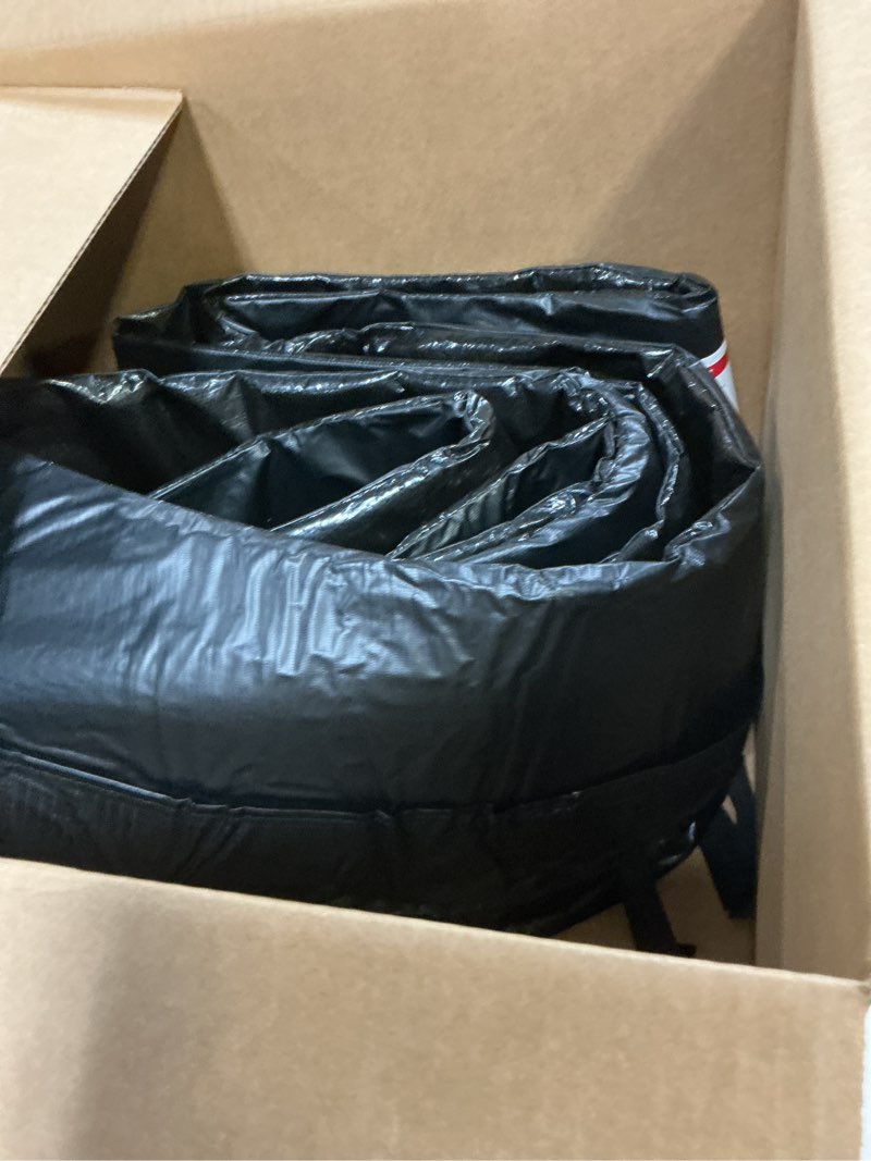 Condition photo showing As Is for langxun universal trampoline repalcement safety pad, 8ft 10ft 12ft 14ft 15ft 16ft waterproof surround spring foam cover for round frame 8ft black