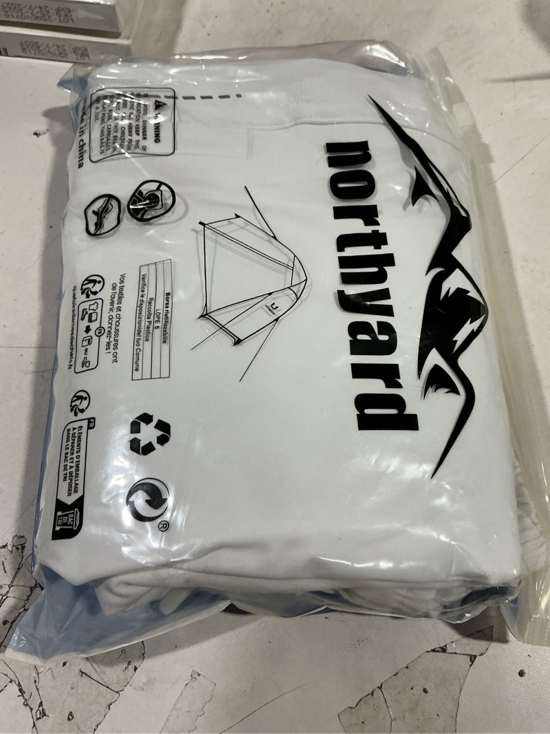 Condition photo showing New/Like New for NORTHYARD Men's 7" Gym Shorts Knit Athletic Tennis Shorts for Men with Zipper Pockets for Workout Athletic Training X-Large White