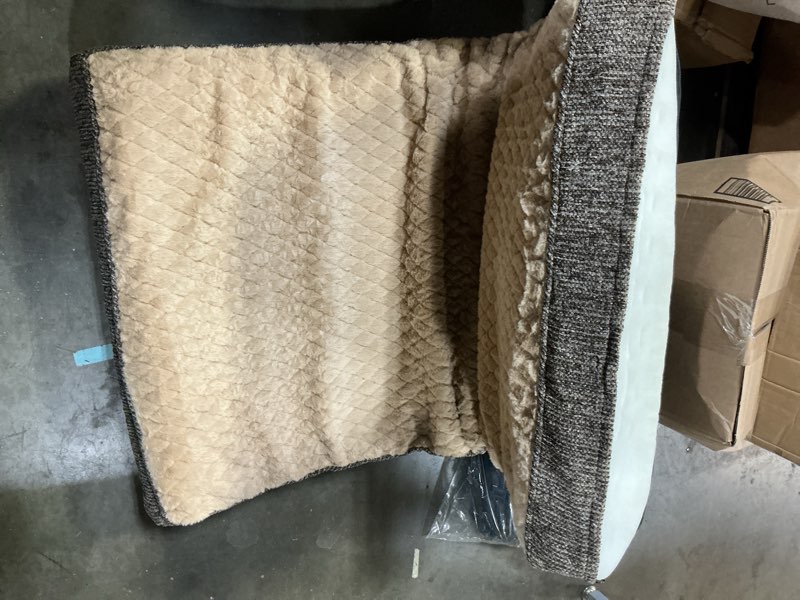 Condition photo showing As Is for joejoy orthopedic dog bed xl, washable dog crate bed large sized with removable cover, egg memory foam big pet beds, brown, 41"x27" xl(41"x27") brown