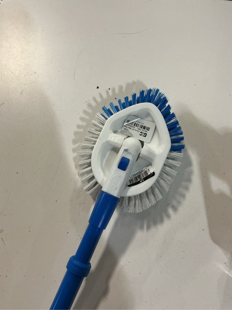Condition photo showing As Is for clorox 42" max reach tub & tile bathroom scrubber