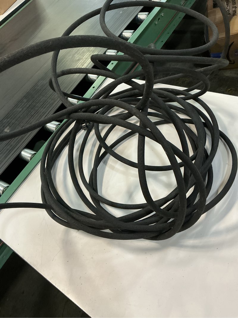 Condition photo showing As Is for element 3/8-in x 75-ft kink free rubber black soaker hose