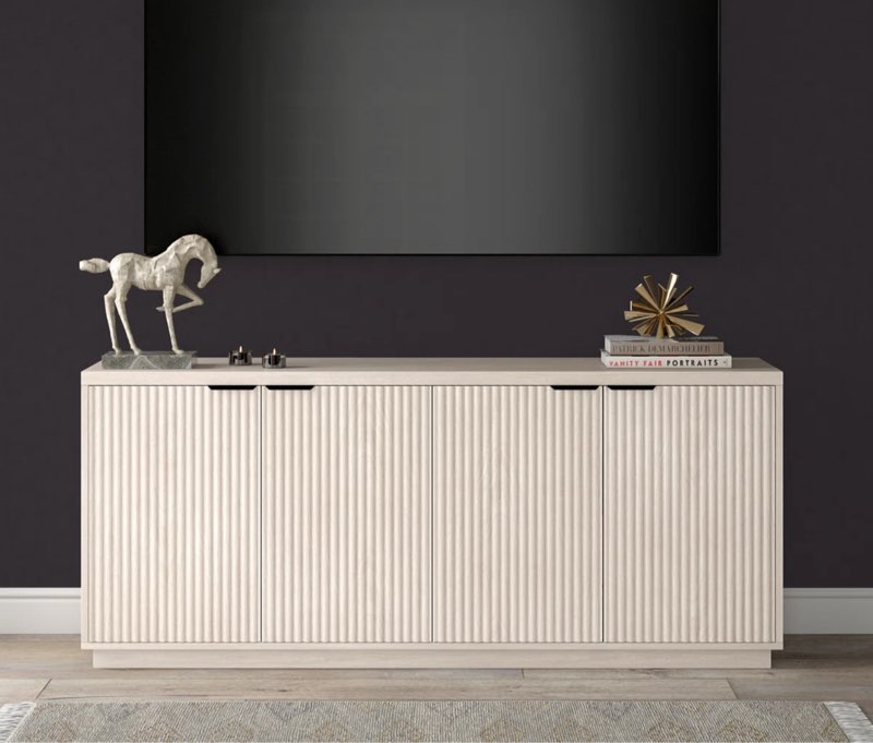 54.5" Wide 4-door Buffet Cabinet - Extra Large Storage Sideboard With Adjustable Shelves, Buffet Cabinet With Storage Coffee Bar Cabinet For Kitchen, Dining Room, Entryway