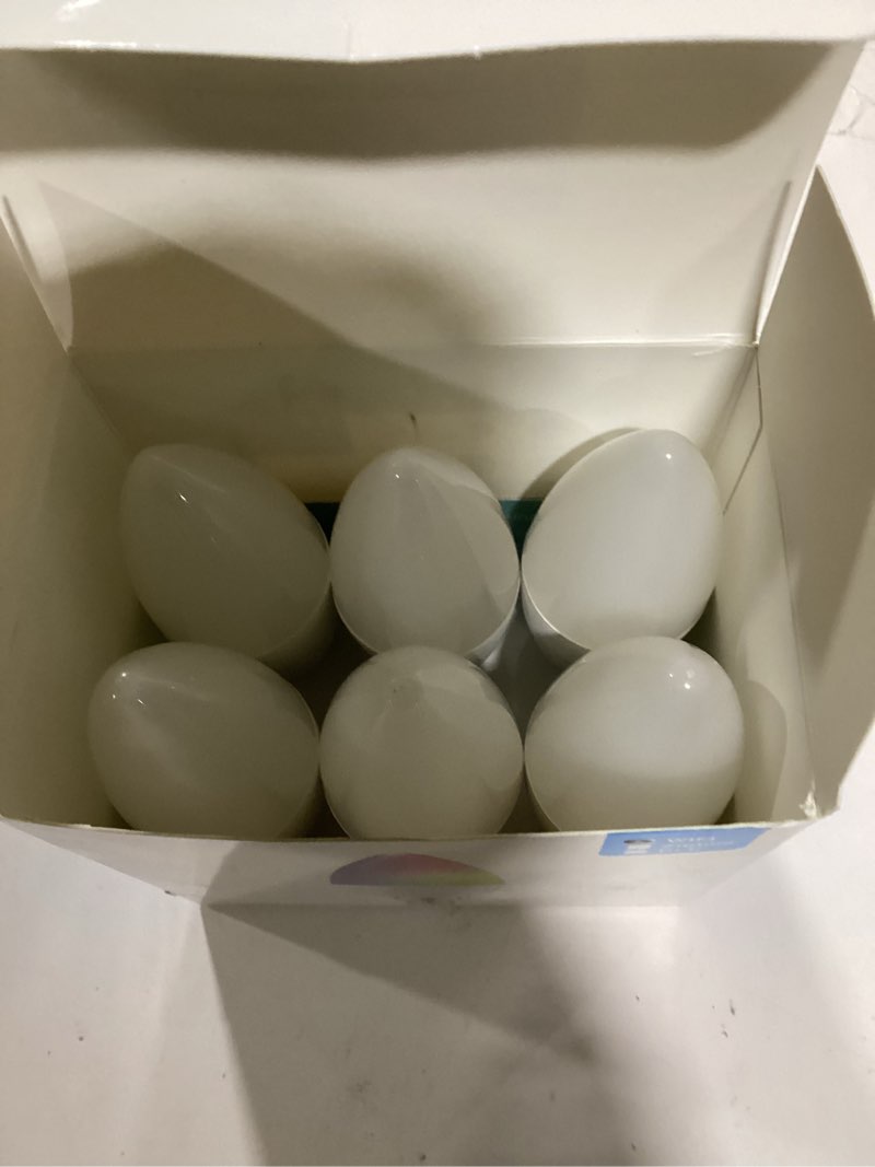 Condition photo showing New/Like New for OHLUX 6 Pack E12 Smart Candelabra LED Light Bulbs, Color Changing Compatible with Google Alexa and Smart Life, 5W 40W Equivalent WiFi Candle Bulbs with Remote Control, Timer