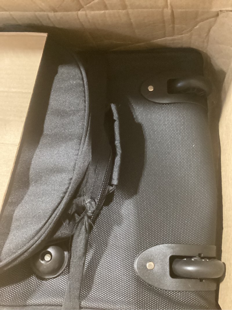 Condition photo showing As Is for Golf Travel Bags for Airlines - 900D Heavy Duty Polyester Oxford Travel Golf Bag with Wheels, Golf Club Bag Cover Lightweight Soft Wear-Resistant Universal Size, Black