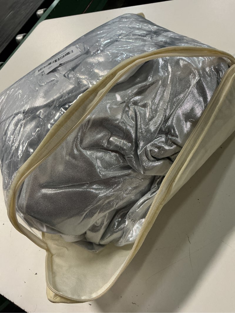 Condition photo showing Good Condition for 30ft x 10ft silver sequin backdrop curtain for parties, wrinkle free thick glitter photo backdrop drapes 6 panels 5x10ft back drop cloth shimmer fabric for wedding birthday photography background silver 5'w×10'h _6 panels