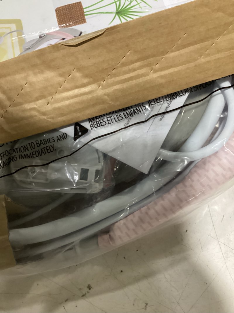 Condition photo showing As Is for ingenuity soothing baby bouncer infant seat with vibrations, -toy bar & sounds, 0-6 months up to 20 lbs (pink flora the unicorn)