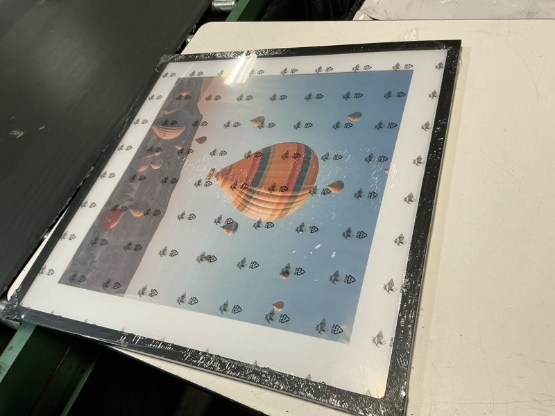 Condition photo showing Good Condition for jcjmy 24x24 picture frame black with 20x20 mat, display photo 20x20 with mat or 24 x 24 without mat, wall hanging large 24x24 poster frame with shatter resistant plexiglass, black black 24x24 inch
