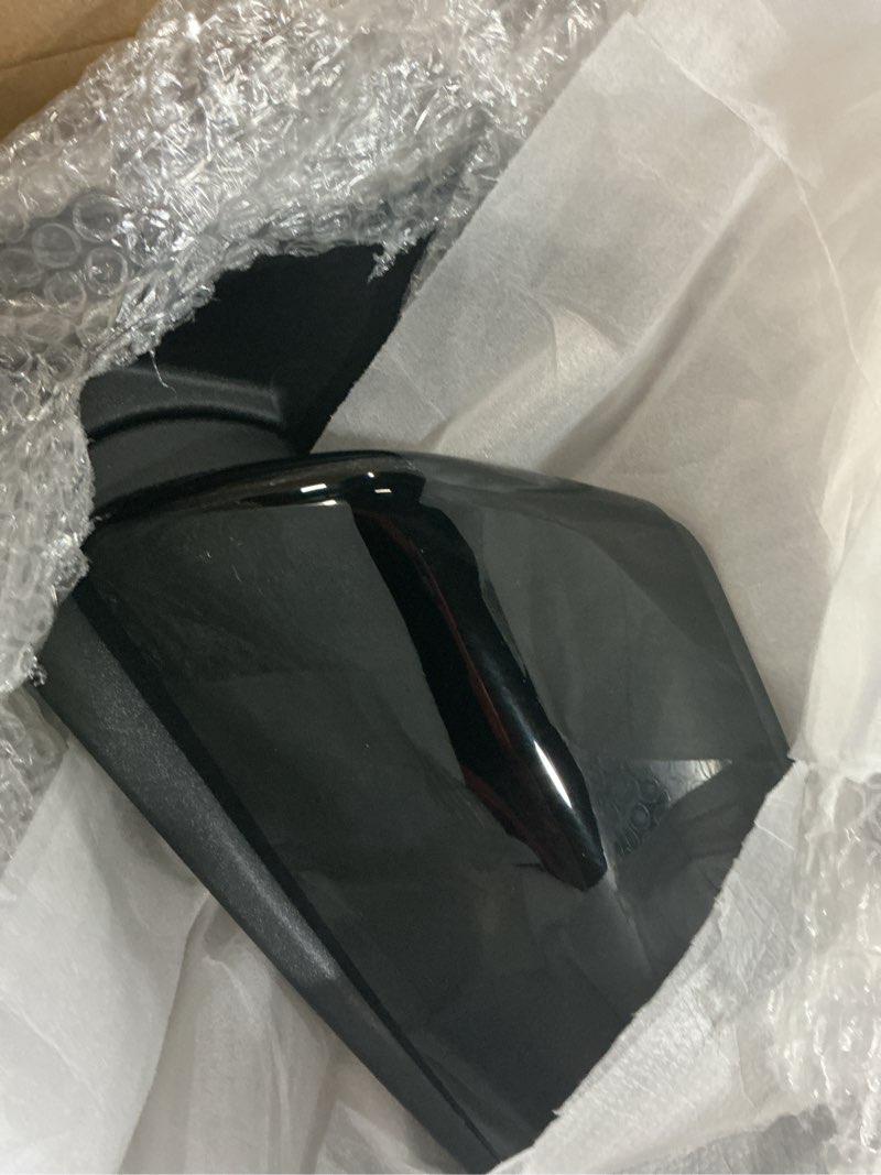 Condition photo showing New/Like New for dasbecan left driver side mirror compatible with 2018-2023 chevy equinox gmc terrain rearview mirror with heated glass/power adjustment glass/manual folding replace# gm1320560 (5pin) black black l-5pin