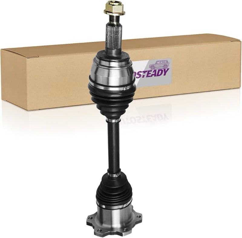 Front Driver or Passenger Side CV Axle Replacement for Chevy Silverado 1500 2007 2008 2009 2010 2011 2012 2013 2014 2015 2016 2017-2020, for Suburban GMC Yukon XL 1500 [4WD, 6-Lug, w/o ABS]