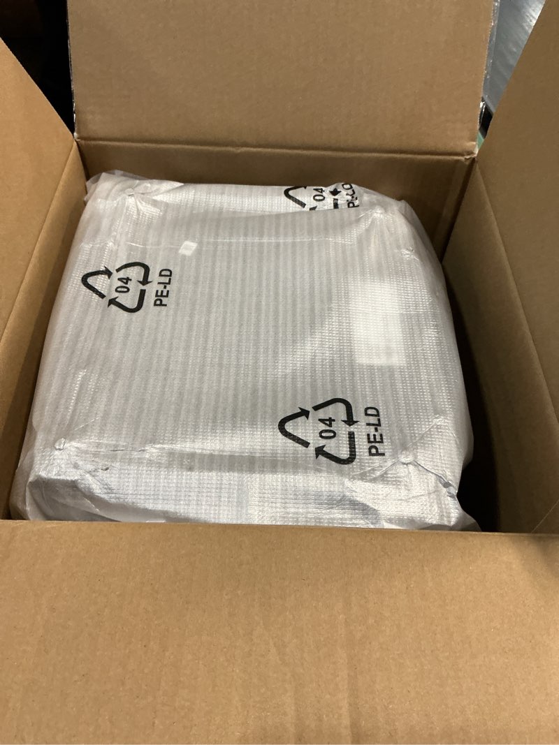 Condition photo showing New/Like New for Amazon Basics 4 Slice Toaster, With 7 Browning Settings, Extra Wide Slots For Bagels and Special Breads, Removable Easy-to-Clean Crumb Trays, Cancel/Defrost/Bagel Buttons, 1500W, Black & Silver 4 Slice Matte Black Front