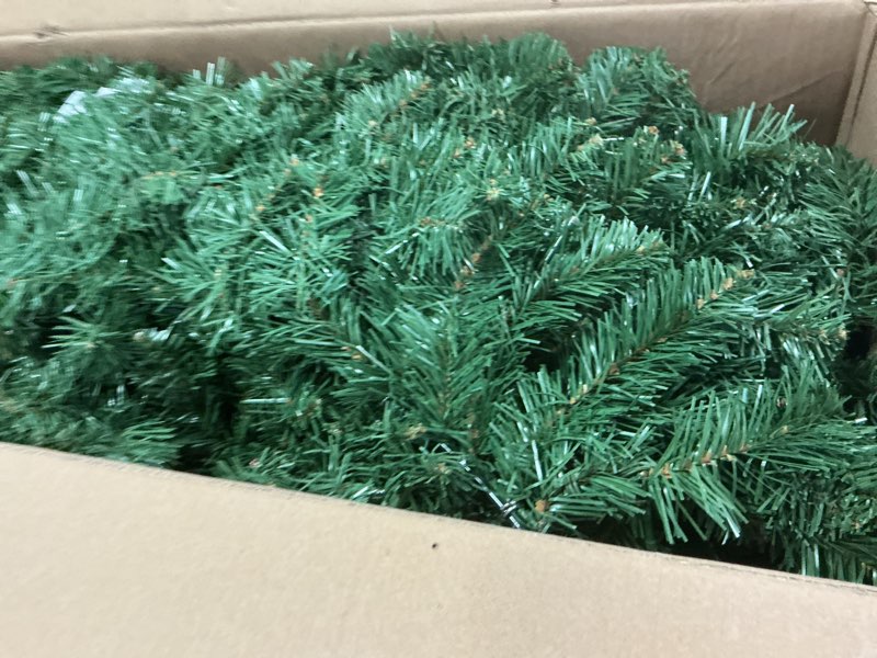 Condition photo showing Good Condition for HOYECHI 48in Pre-Lit Christmas Wreath with Bow – 270 Colorful LED Lights, 700 PVC Tips, Timer, Remote & Hook, Large Outdoor Holiday Decor for Front Door, Wall, Garage, Power Plug-in