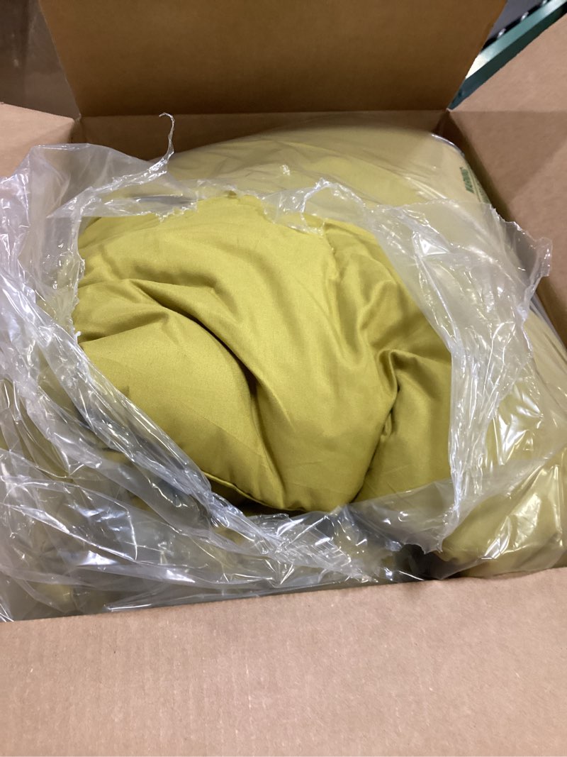 Condition photo showing Good Condition for clothknow moss green king size comforter set 3pcs chartreuse bedding comforter sets green yellow king comforter with 2 x pillow cases king moss yellow