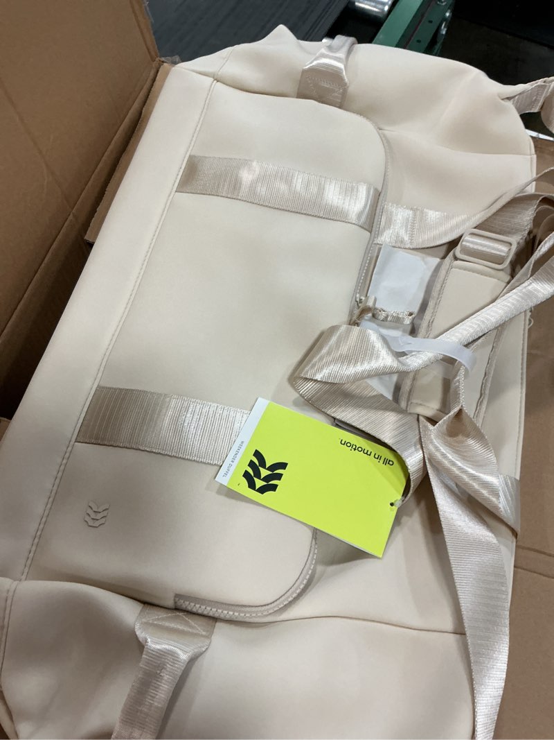 Condition photo showing New/Like New for faux neoprene weekender bag - all in motion™ cream