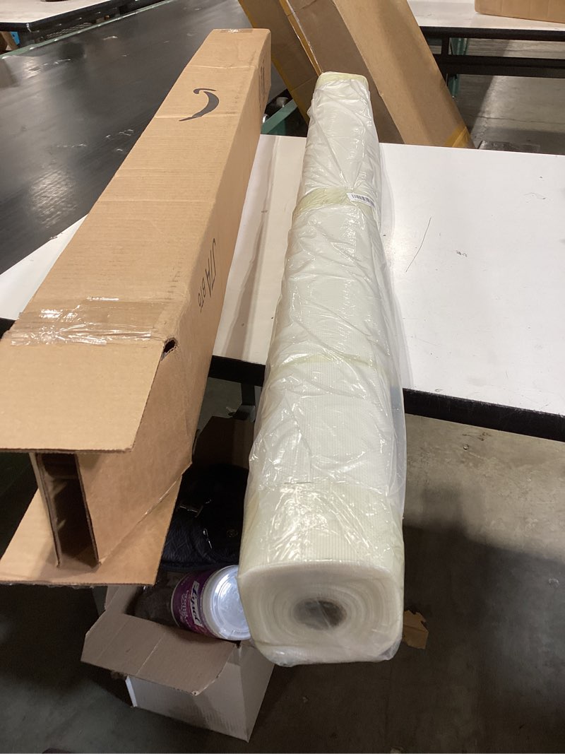 Condition photo showing Good Condition for window screen mesh, fiberglass window screen, screen door mesh, windows screens and screen door replacement, patio screen mesh (white, 48inches x100feet) 48inches x100feet white