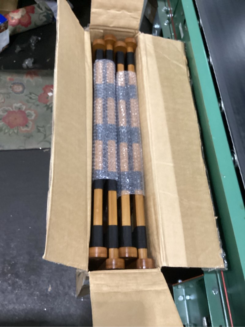 Smuxee Fully Assembled Walnut Luggage Racks Pack of 2, Upgraded Bamboo Foldable Suitcase Stand with 