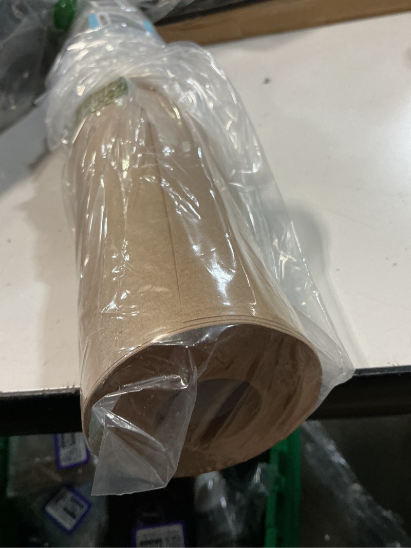 Condition photo showing New/Like New for vanhench brown wrapping paper roll, craft kraft packing paper 17.5"x 1200"(100') for birthday gift bulletin board arts bouquet flower table covering poster moving supplies 70gsm 50lb brown 17.5" x 100‘