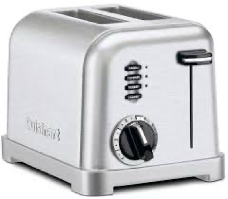 cuisinart cpt-160 metal classic 2-slice toaster, brushed stainless