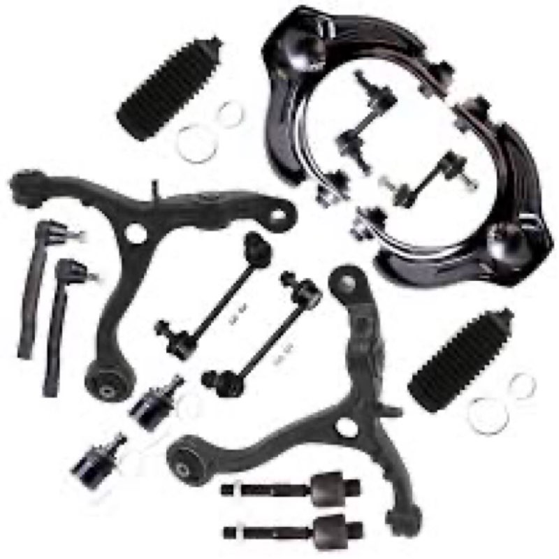 SCITOO 16pcs Front Suspension Kit Lower Upper Control Arm with Ball Joint fit 2008-2012 for Honda fo