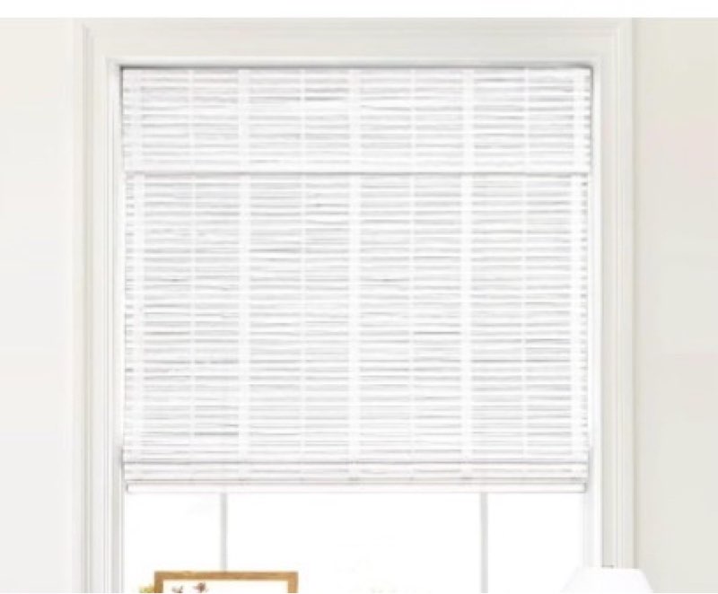LazBlinds Cordless Bamboo Roman Shades, Privacy Blinds for Interior Windows, Room Darkening Roll Up 20”x64”