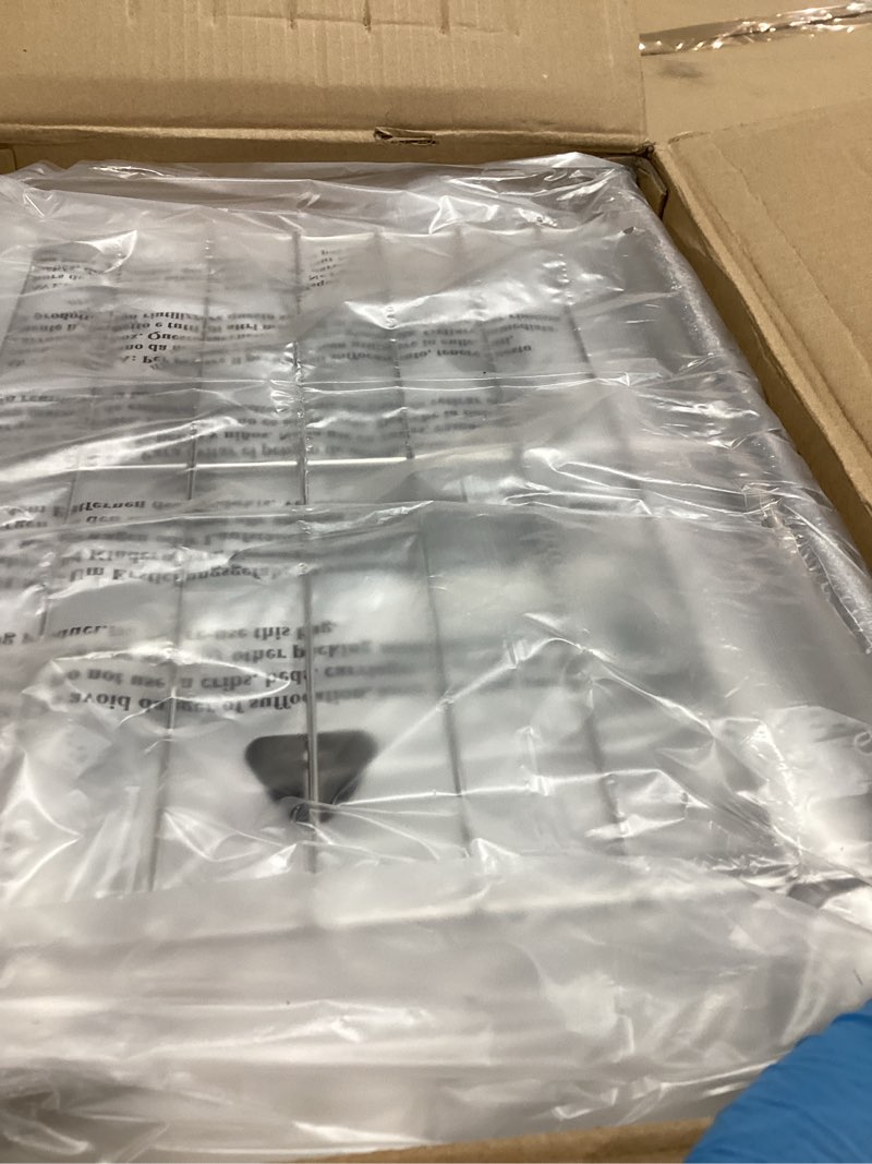 Condition photo showing Good Condition for sakugi heavy duty stainless steel rolling clothes rack with mesh shelf, lockable wheels & anti-slip stoppers, large capacity clothing organizer for bedroom, laundry room, 43.5" x 16.5" x 65.9", silver silver 43.5" x 16.5" x 65.9"(2 rods)
