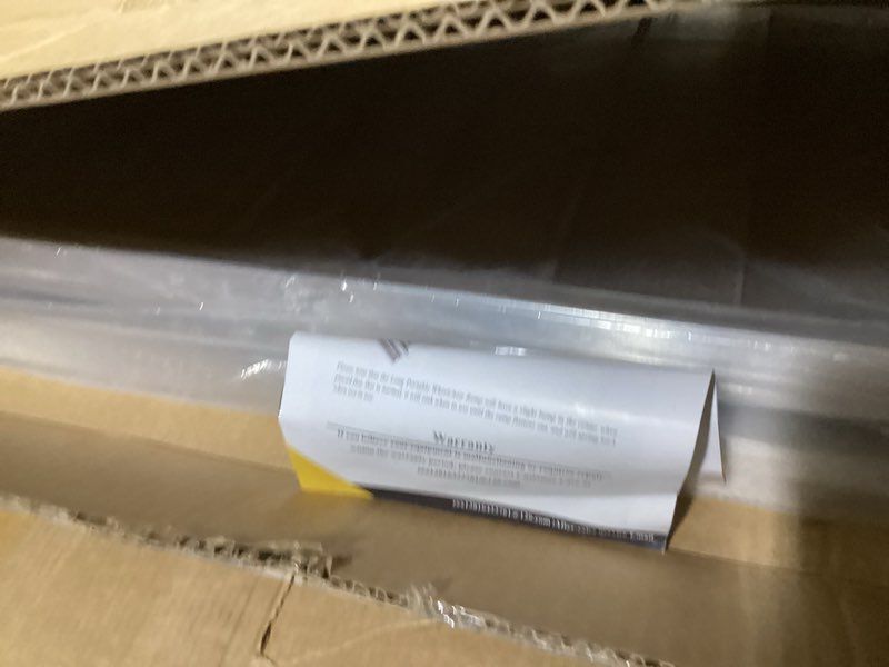 Condition photo showing As Is for vnn portable wheelchair ramp 4ft, non-slip aluminum ramps for wheelchairs for home, handicap wheelchair ramps for home steps, aluminum loading dock plates, doorways, black aluminum 4ft (usable height 4-12 inch)