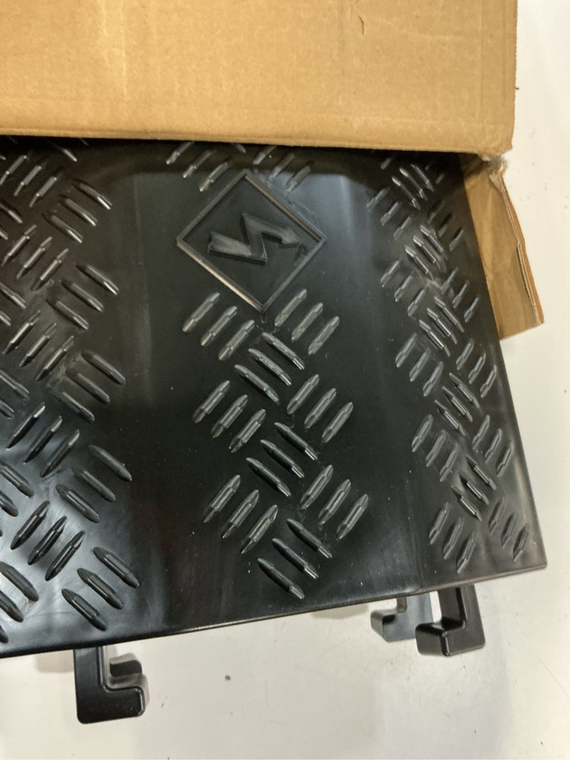 Condition photo showing Good Condition for vevor 2 pack drop over cable cover, 2 channel heavy duty cable hose protector ramp, 38.3'' floor cord cover, 17,500 lbs/axle load capacity, for traffic areas, indoor, outdoor, home, office, warehouse