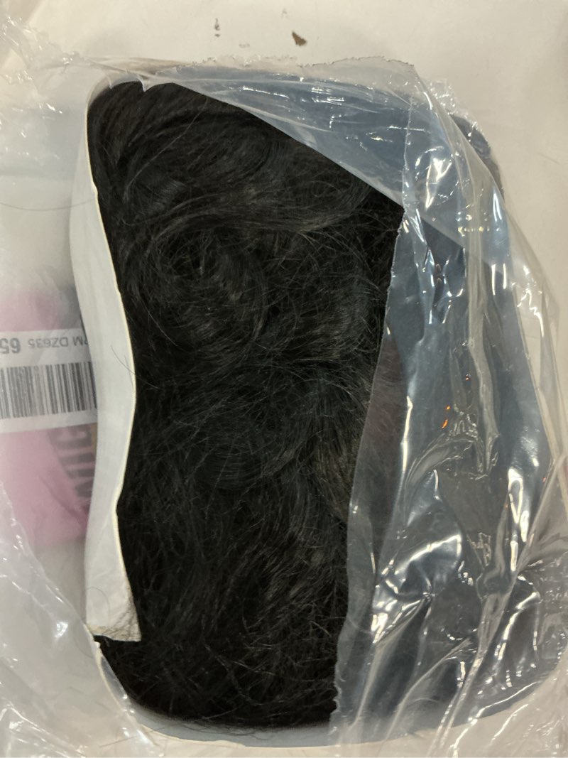 Condition photo showing As Is for UNNYMGER Black Wig with Bangs Curly wavy Wig for Women Long Natural Black wavy wigs skin-friendly synthetic fibersc for festival holiday Use 26IN