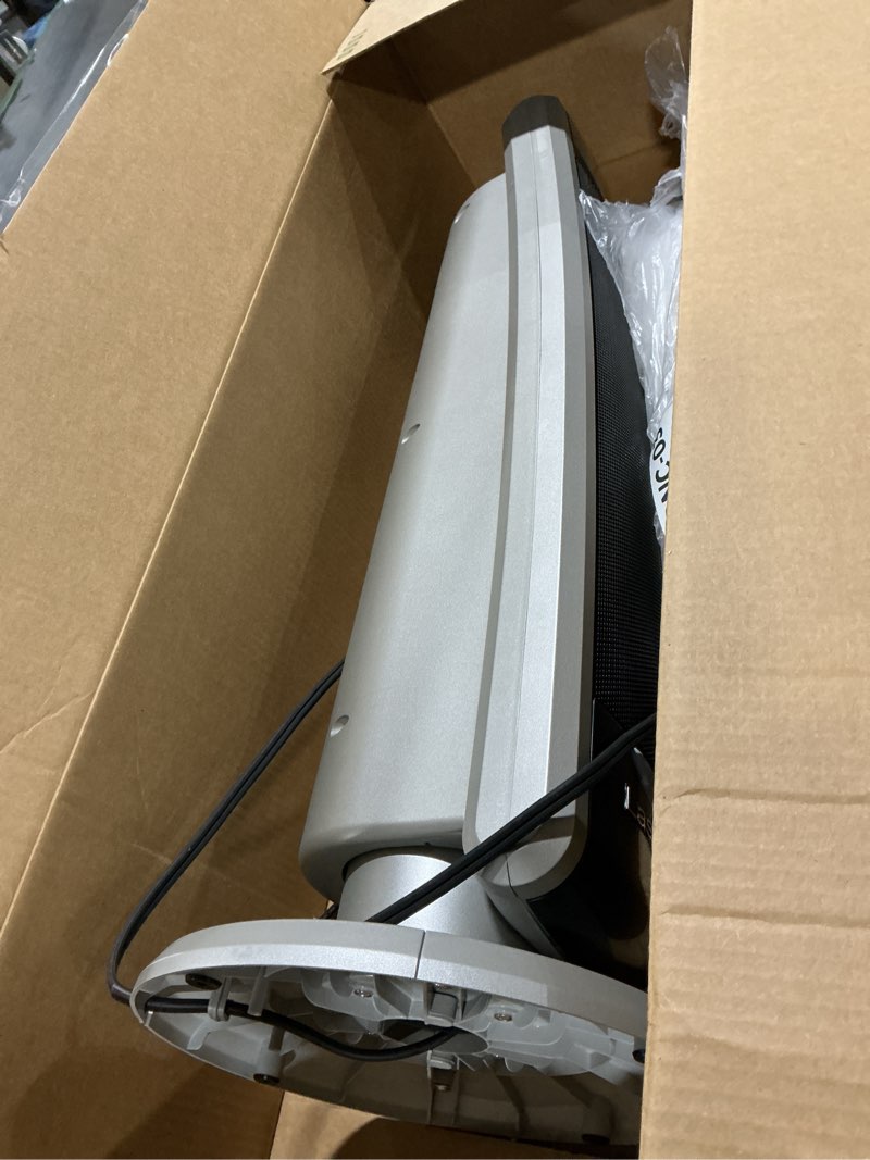 Condition photo showing As Is for Lasko Oscillating Digital Ceramic Tower Heater for Large Rooms, with Adjustable Thermostat, Timer and Remote Control, 29 Inches, 1500W, Black, 5586 Black 5586 Tower Heater space heater