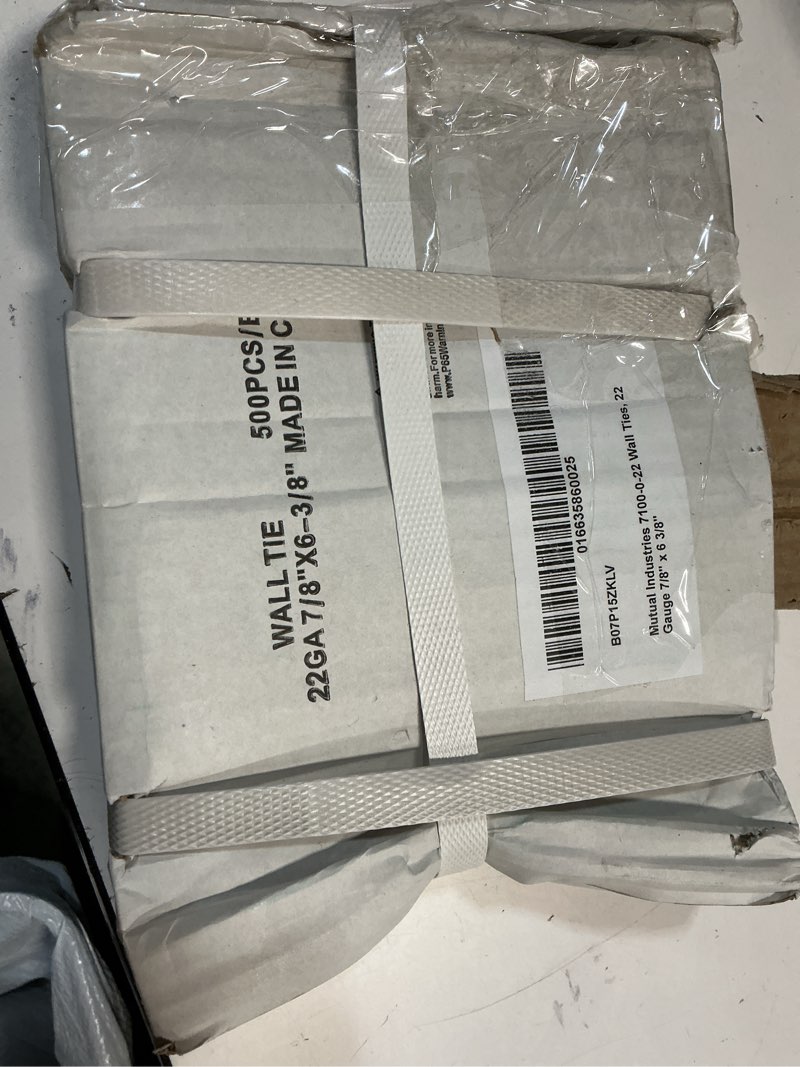 Condition photo showing Good Condition for Masonry Wall Ties, 22 Gauge, 7/8in X 6 3/8in (500/Box)