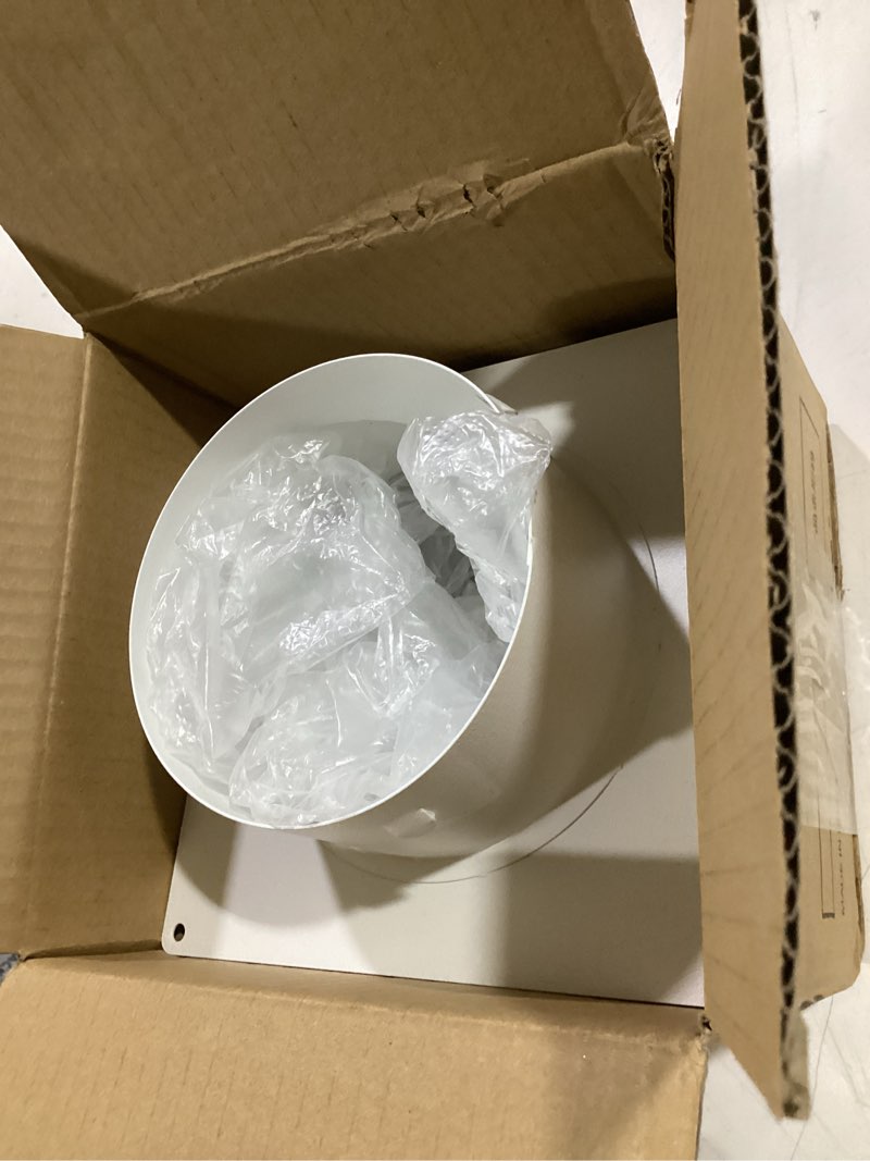 Condition photo showing Good Condition for 5 inch dryer wall vent cover, hg power metal wall vent cap outside with removable screen & cushioned non-return flap for home wall, air condition, range hoods, kitchen (white)