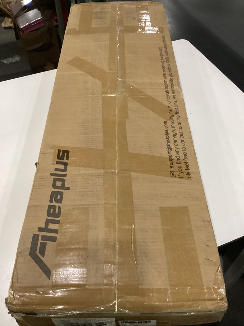 Condition photo showing New/Like New for Aheaplus Headboard for Twin Size Bed with Storage, Headboards with Outlets, USB Ports and LED Light, Twin Size Head Board Only, Height Adjustable, Reversible, Sturdy and Stable Headboard, Black Twin Wood Black