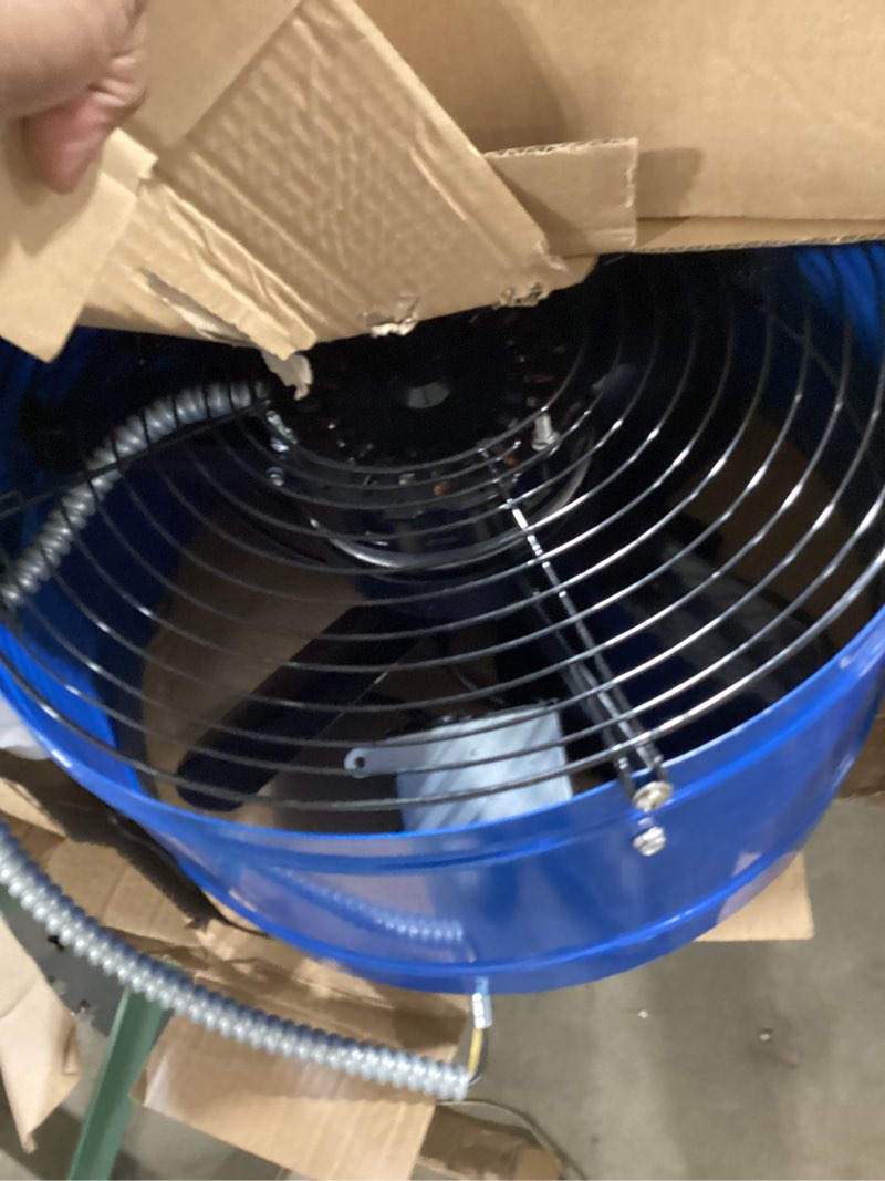 Condition photo showing Good Condition for 15" attic exhaust fan with thermostat - 1300cfm gable vent fan with thermostat covers 1850 sq.ft, plug-and-play gable attic fans with 20ft power cord & 60hz motor low noise for home garage shed