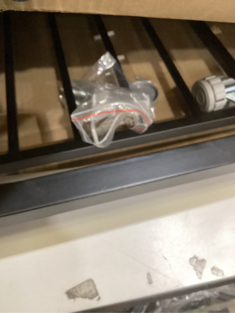 Condition photo showing As Is for Mumeasy 36" High Extra Tall Dog Gate, 29.6"-40.5" Wide Pressure Mounted Tall Baby Gate for Dog, Auto Close Pet Gate with Door for Stairs,Doorways,House,Black