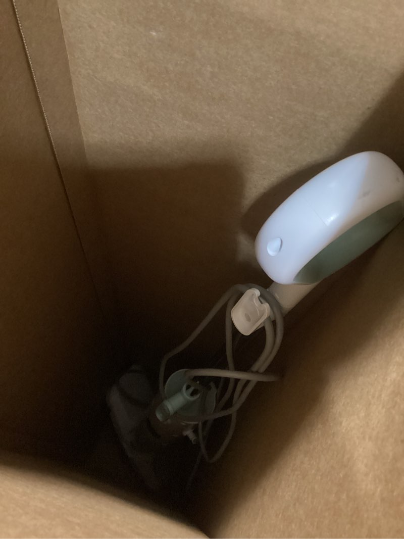 Condition photo showing As Is for newbulig steam mop for hardwood/tile/carpet, lightweight steamer cleaner for floor cleaning, 16.4 ft cord and 2 washable pads white and green 43.31"*7.87"*11.1"