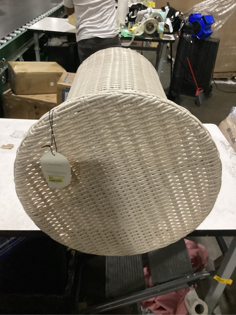 Condition photo showing Good Condition for 21.65" all-weather wicker round monochromatic outdoor patio bistro table tan - threshold™