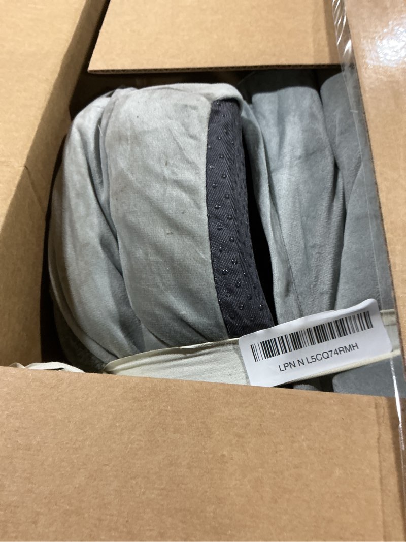 Condition photo showing As Is for Bedsure Orthopedic Dog Beds Large Sized Dog - Washable Large Dog Cat Bed Waterproof, Comfort Dogs Couch Sofa with Washable Removable Cover, Pet Bed with Nonskid Bottom, Grey, 35" 35"L x 25"W x 6.5"Th Grey