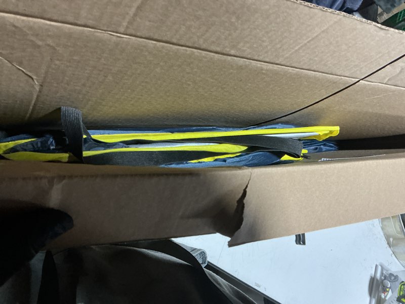 Condition photo showing As Is for ROPODA Pop Up Tent 83inches x 48inches x 48inches, Upgrade Privacy Tent, Porta-Potty Tent Includes 1 Removable Bottom, 8 Stakes, 1 Removable Rain Cover, 1 Carrying Bag Gray