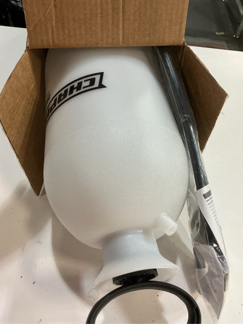 Condition photo showing Good Condition for chapin 20005 pump sprayer, 2?gallon, lawn & garden, translucent poly tank, funnel?top, surespray, adjustable cone nozzle & 34" hose for fertilizer, weed & pest application 2-gallon