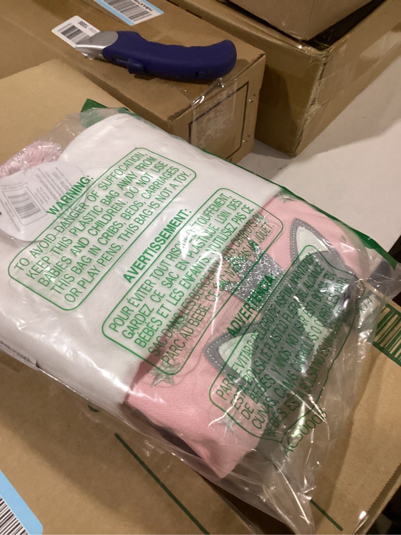 Condition photo showing As Is for Stephen Joseph Kids Christmas & Holiday Stocking - Mantle Hanging Stocking for Personalization Pink Cat