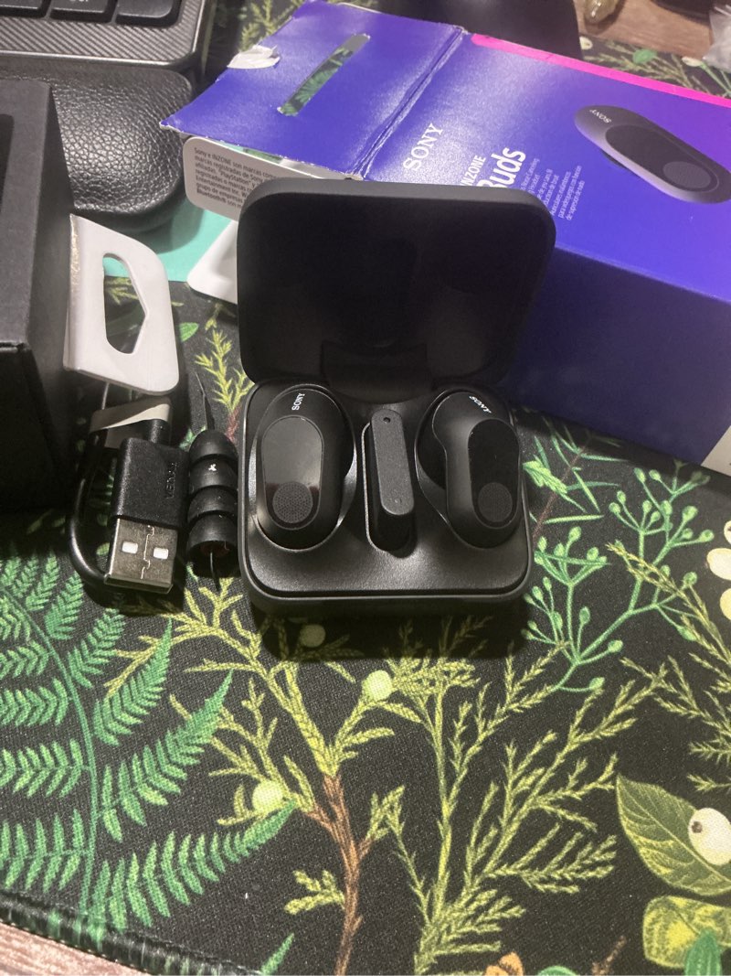 Condition photo showing Good Condition for sony inzone buds wireless gaming earbuds, perfect for playstation® 5, for pc/ps5/switch/mobile, 48hr battery with case, noise canceling, 360 spatial sound, 2.4ghz usb-c dongle, wf-g700n black black buds