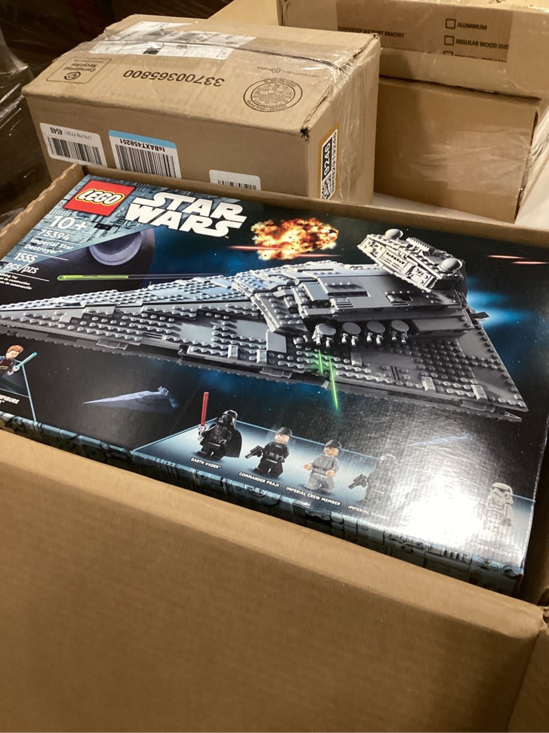 Condition photo showing New/Like New for LEGO Star Wars Imperial Star Destroyer Building Toys Set - Build & Display for Boys & Girls, Ages 10+ - Gift for Birthdays - Star Wars Darth Vader & 6 Minifigure Toys - 75394