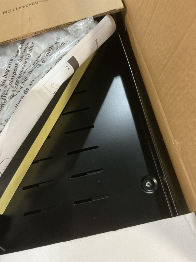 Condition photo showing Good Condition for pull out cabinet organizer, expandable(12"-20") heavy duty slide out drawer fixed with adhesive nano film for pots, roll out shelf storage for kitchen base cabinet organization, pantry, bathroom black 21"d×12"-20"w(1 pack)